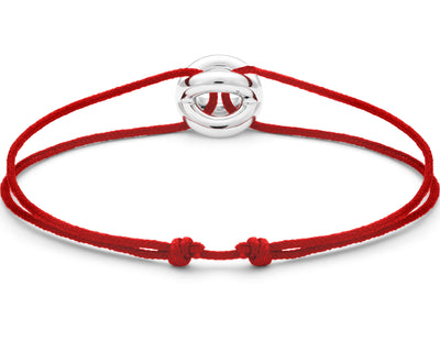 red interlaced cord bracelet le 3g